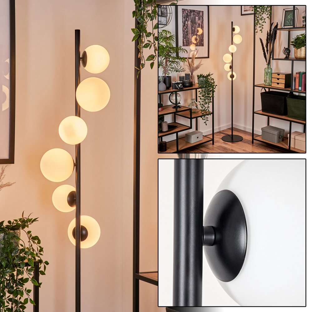Remaisnil Staande lamp - Glas 10 cm, 12 cm Wit, 6-lichts main product photo
