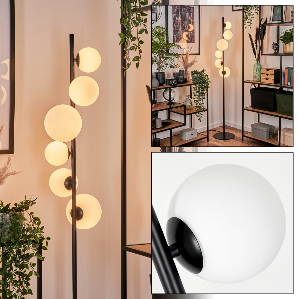 Remaisnil Staande lamp - Glas 10 cm, 12 cm, 15 cm Wit, 6-lichts main product photo