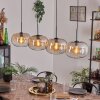 Apedo Hanger - Glas 30 cm Amber, Duidelijk, 4-lichts