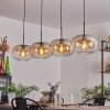 Apedo Hanger - Glas 30 cm Amber, Duidelijk, 4-lichts