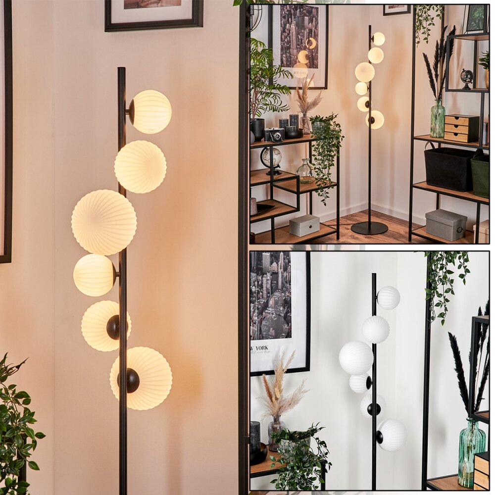 Remaisnil Staande lamp - Glas 10 cm, 12 cm, 15 cm Wit, 6-lichts main product photo
