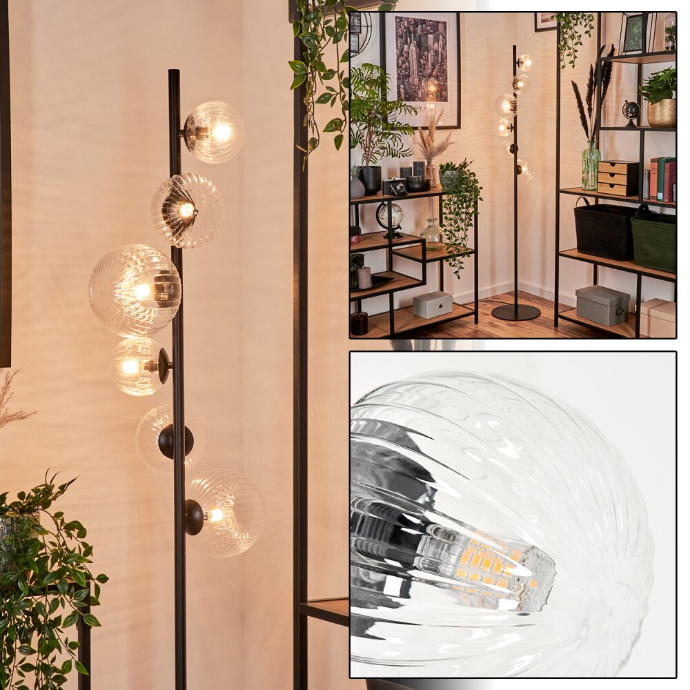 Remaisnil Staande lamp - Glas 10 cm, 12 cm, 15 cm Duidelijk, 6-lichts main product photo