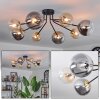 Chehalis Plafondlamp - Glas 12 cm, 15 cm Goud, Zwart, 8-lichts