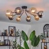 Chehalis Plafondlamp - Glas 15 cm Goud, Zwart, 8-lichts