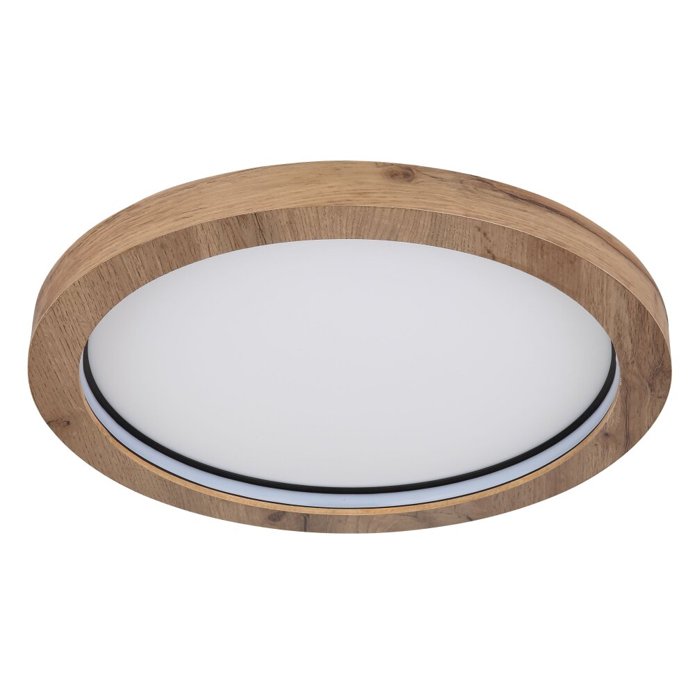 Globo BRANZA Plafondlamp LED Zwart, 1-licht, Afstandsbediening