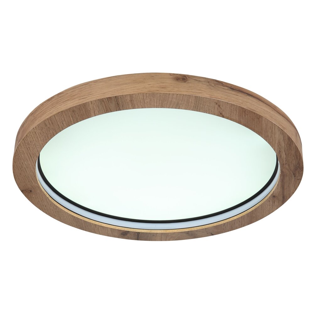 Globo BRANZA Plafondlamp LED Zwart, 1-licht, Afstandsbediening