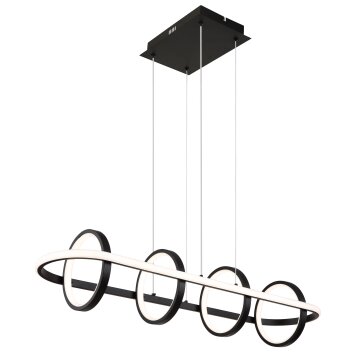 Globo WOLFHARD Hanger LED Zwart, Wit, 1-licht, Afstandsbediening