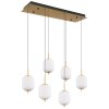 Globo EWALD Hanger LED Wit, 6-lichts