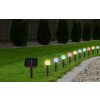 Globo SOLAR Padverlichting LED Zwart, Transparant, Helder, 20-lichts, Kleurwisselaar