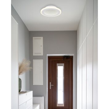 Globo LAMELA Plafondlamp LED Wit, 1-licht