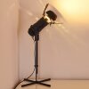 Lichinga Tafellamp Chroom, Zwart, 1-licht