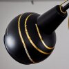 Southwest Plafondlamp Goud, Zwart, 3-lichts