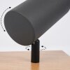Javel Muurlamp Grijs, houtlook, Zwart, 1-licht