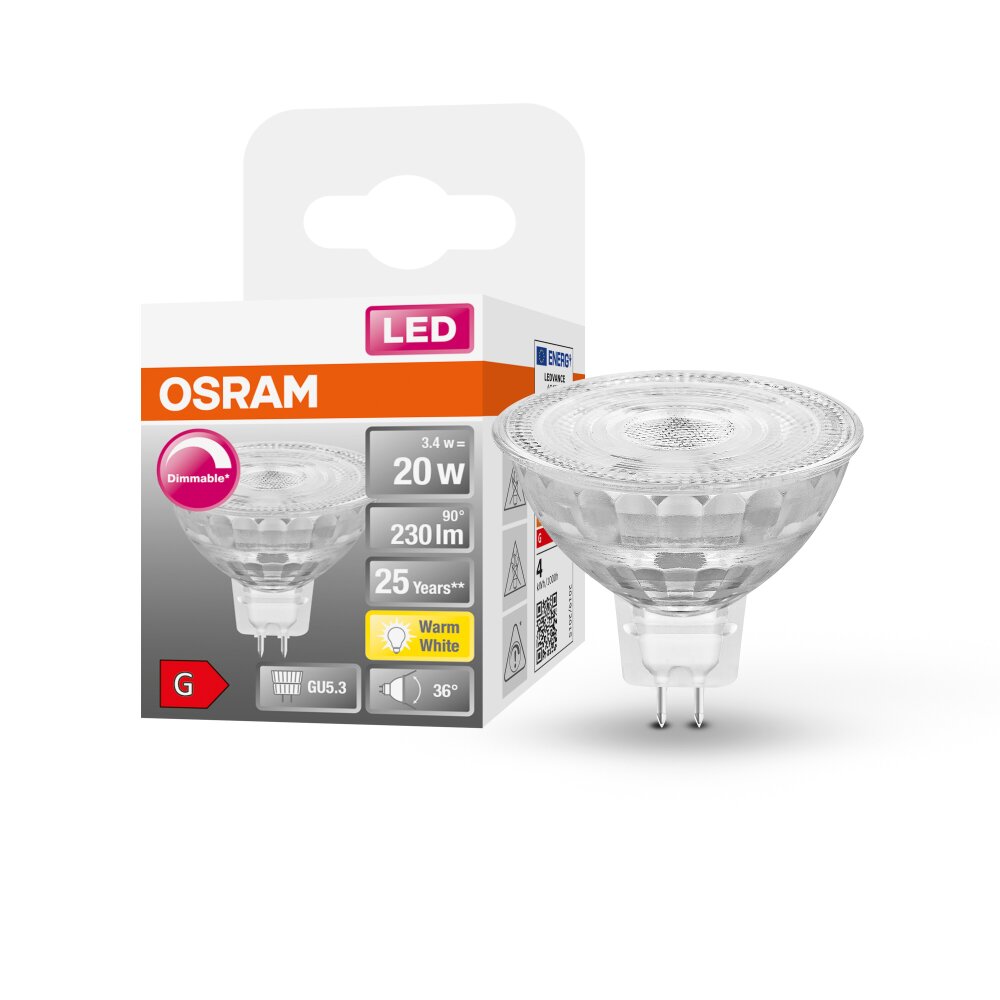 OSRAM LED Superstar GU5.3 3,4 watt 2700 kelvin 230 Lumen main product photo