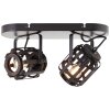 Brilliant Woodrow Plafondlamp Zwart, 2-lichts