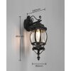 Trio Elvo Muurlamp Zwart, 1-licht