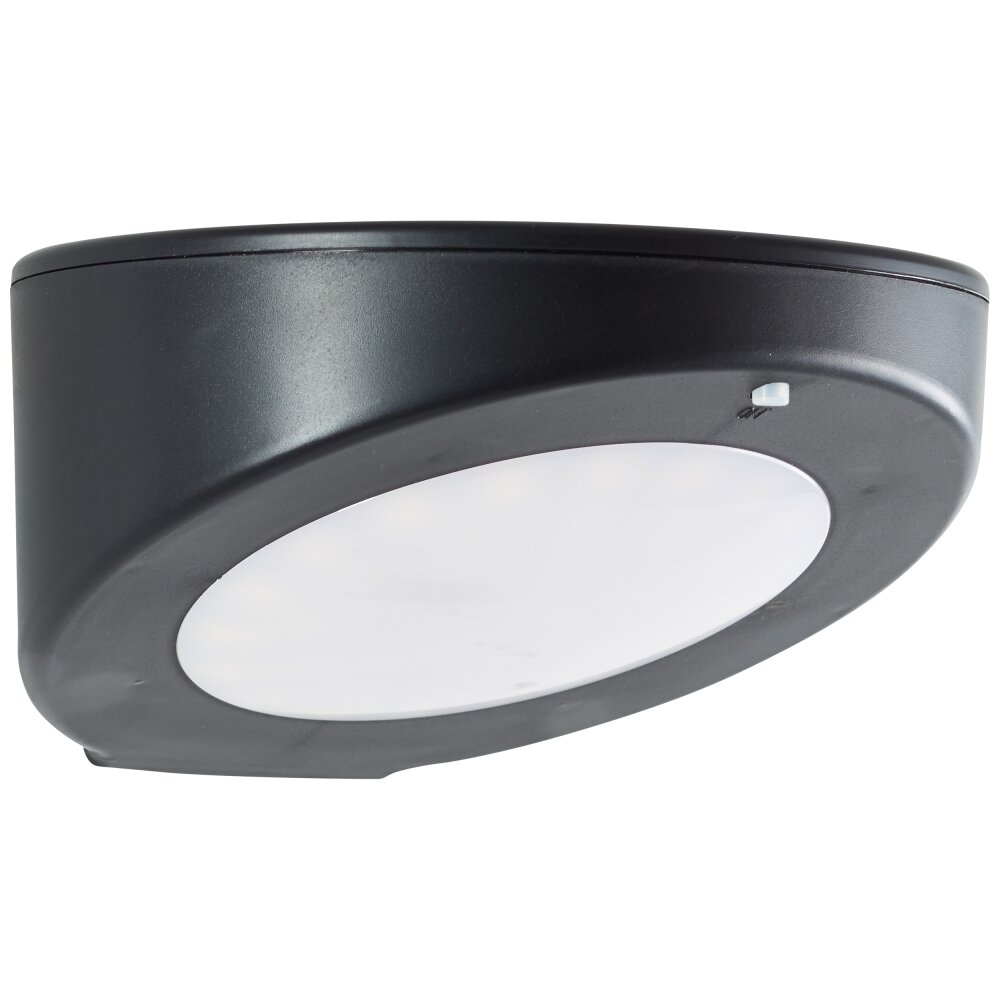Brilliant Bardum Muurlamp LED Zwart, 1-licht, Bewegingsmelder main product photo