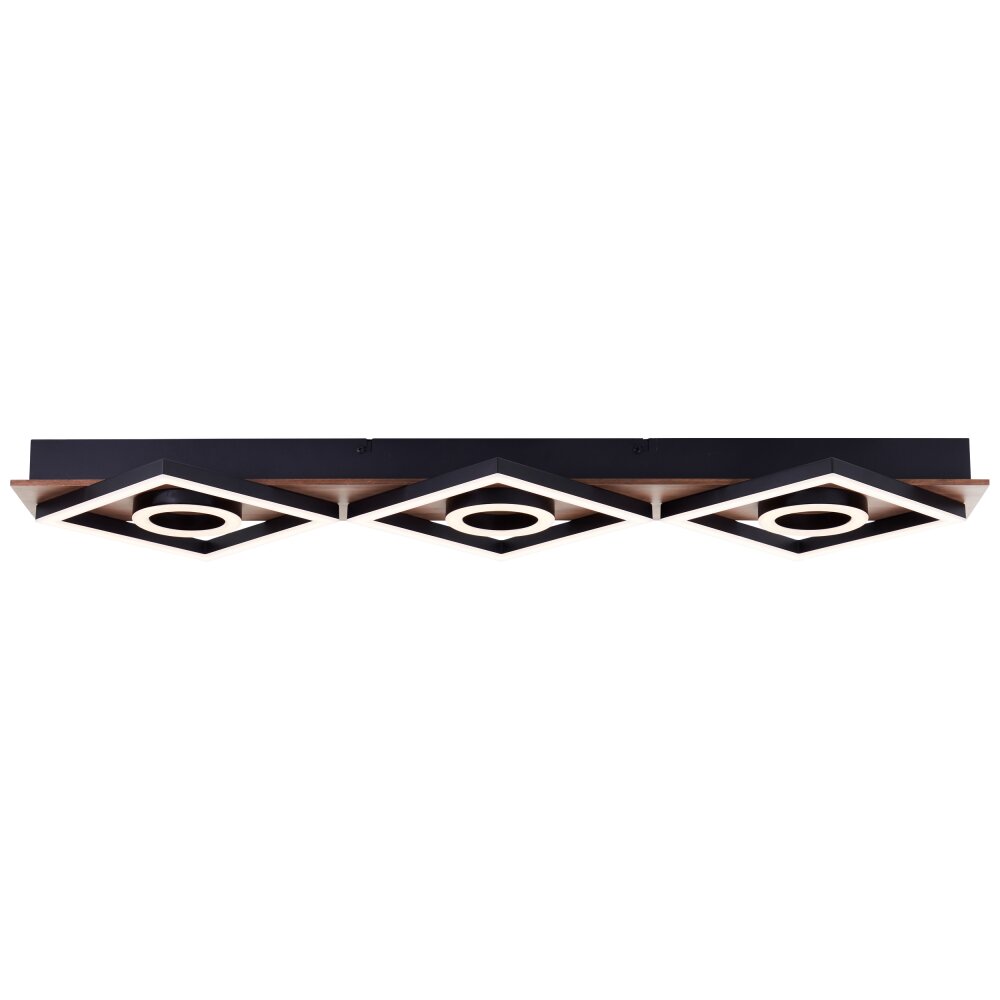 Brilliant Maureen Plafondlamp LED Bruin, Zwart, 1-licht main product photo