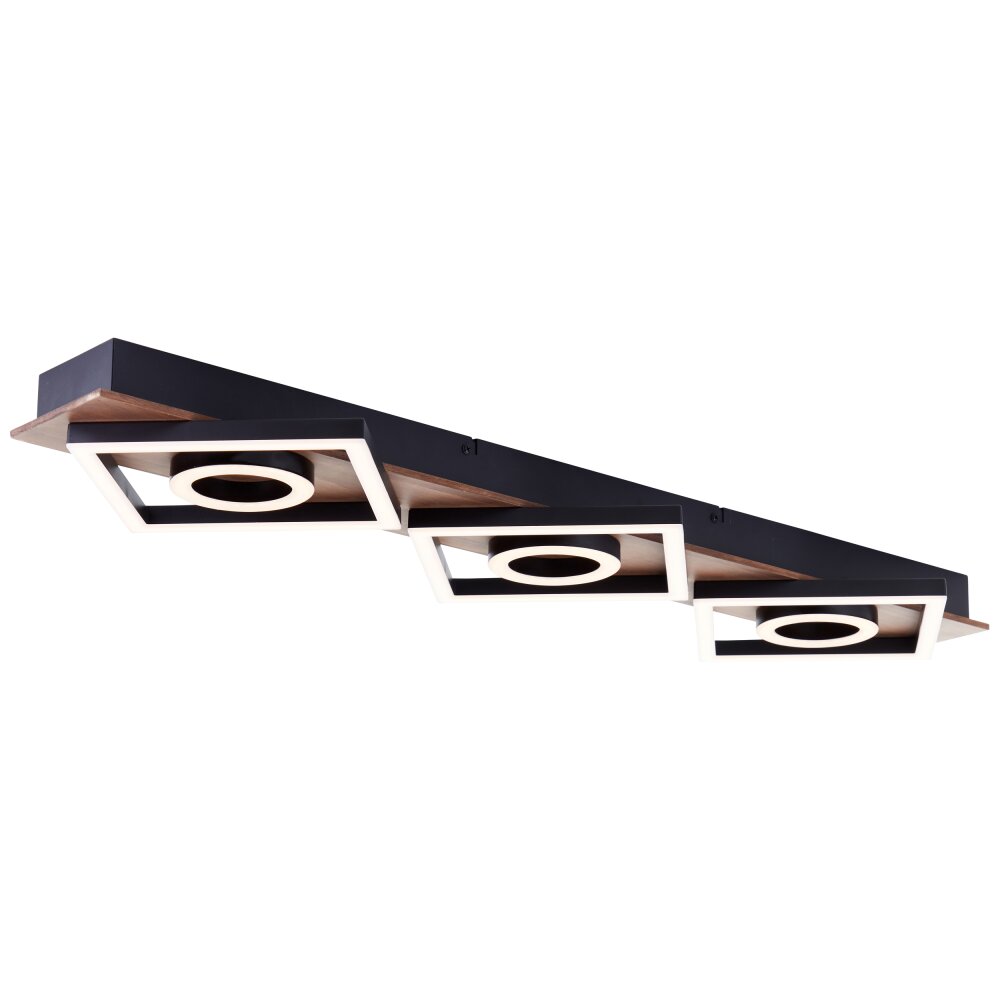 Brilliant Maureen Plafondlamp LED Bruin, Zwart, 1-licht