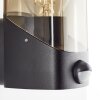 Brilliant Minou Buiten muurverlichting Zwart, 1-licht