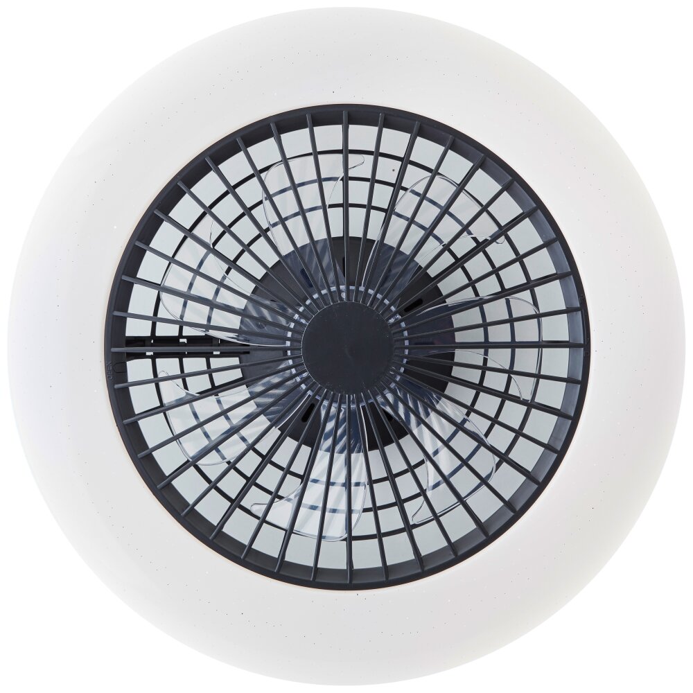 Brilliant Salerno Plafondlamp LED Zwart, 1-licht, Afstandsbediening