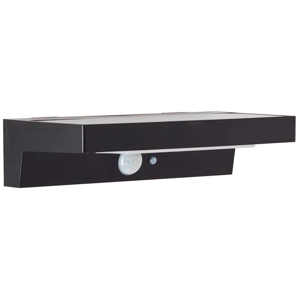 Brilliant Barker Buiten muurverlichting LED Zwart, 1-licht, Bewegingsmelder