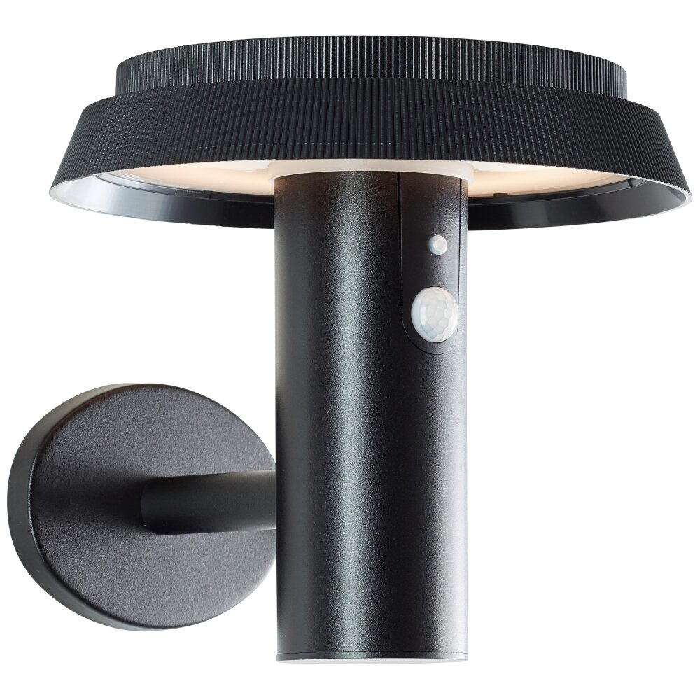 Brilliant Alvero Buiten muurverlichting LED Zwart, 1-licht, Bewegingsmelder main product photo
