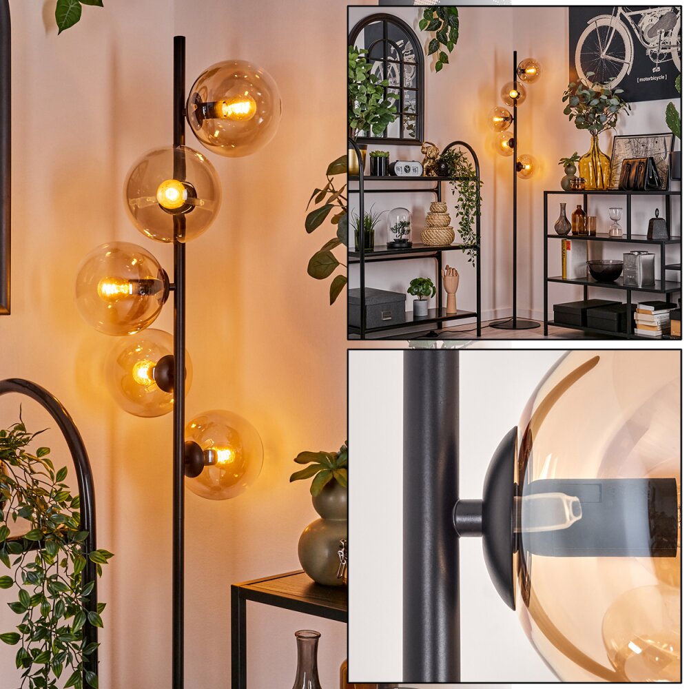 Gastor Staande lamp - Glas 15 cm Amber, Duidelijk, 5-lichts main product photo