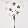 Koyoto Staande lamp - Glas 15 cm Chroom, Duidelijk, 5-lichts