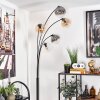 Koyoto Staande lamp - Glas 15 cm Amber, Duidelijk, Rookkleurig, 5-lichts