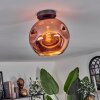 Ripoll Plafondlamp - Glas 25 cm Koperkleurig, 1-licht