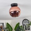 Koyoto Plafondlamp - Glas 20 cm Koperkleurig, 1-licht