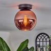 Koyoto Plafondlamp - Glas 20 cm Koperkleurig, 1-licht