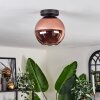 Koyoto Plafondlamp - Glas 20 cm Koperkleurig, 1-licht
