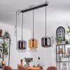 Lauden Hanger - Glas 25 cm Amber, Chroom, 3-lichts