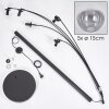 Gastor Staande lamp - Glas 15 cm Duidelijk, Rookkleurig, 5-lichts