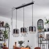 Lauden Hanger - Glas 25 cm Chroom, Duidelijk, 3-lichts