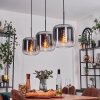 Lauden Hanger - Glas 25 cm Chroom, Duidelijk, 3-lichts