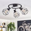 Yaak Plafondlamp Zwart, 3-lichts