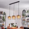 Lauden Hanger - Glas 25 cm Amber, Duidelijk, 3-lichts