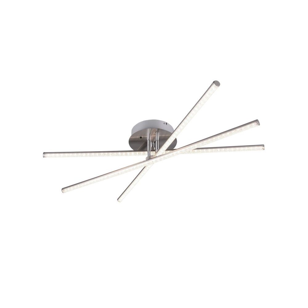 Reality STRADA Plafondlamp LED Nikkel mat, 3-lichts, Afstandsbediening, Kleurwisselaar main product photo
