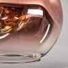 Ripoll Plafondlamp - Glas 20 cm Goud, Zwart, 1-licht