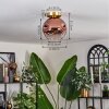 Ripoll Plafondlamp - Glas 20 cm Goud, Zwart, 1-licht