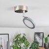 Sarnadinha Plafondlamp LED Nikkel mat, 1-licht
