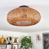 Bauro Plafondlamp 40 cm Zwart, 2-lichts