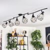 Yaak Plafondlamp Zwart, 6-lichts