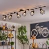 Yaak Plafondlamp Zwart, 6-lichts