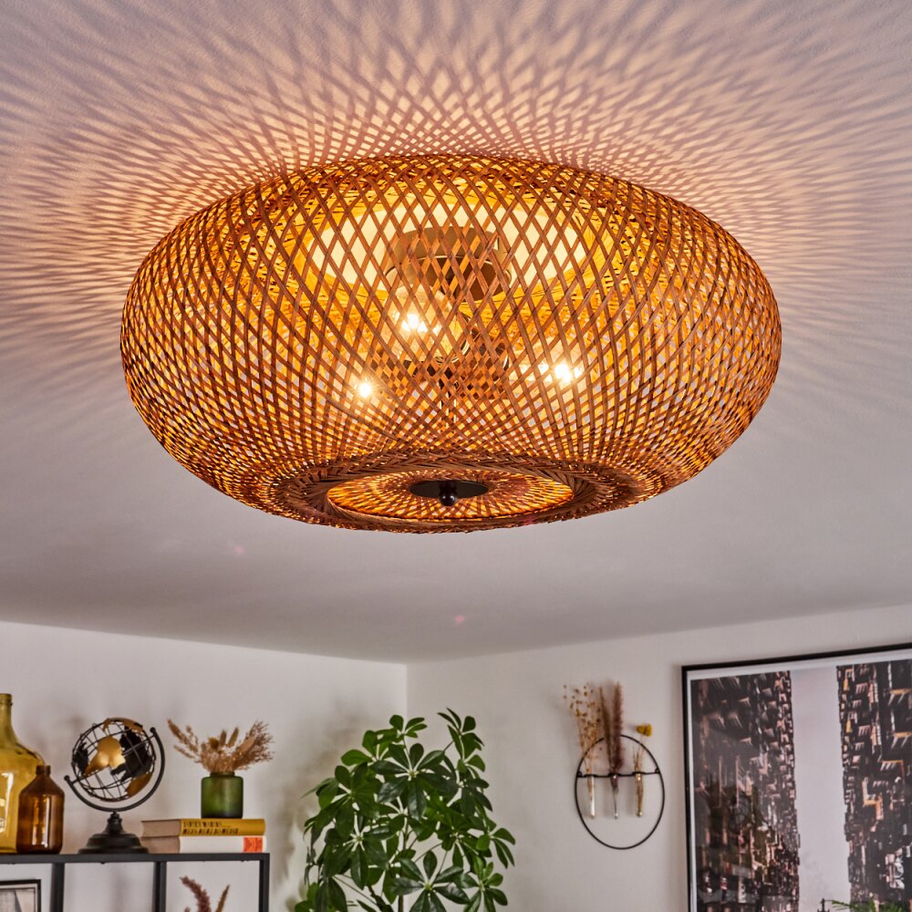 Bauro Plafondlamp 50cm Zwart, 3-lichts main product photo