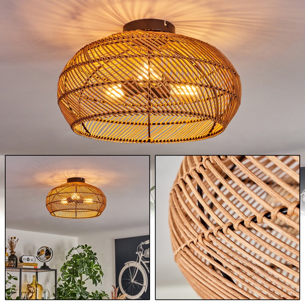 Brandala Plafondlamp 40 cm Zwart, 3-lichts main product photo