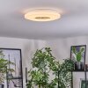 Kaas Plafondlamp LED Chroom, Wit, 1-licht